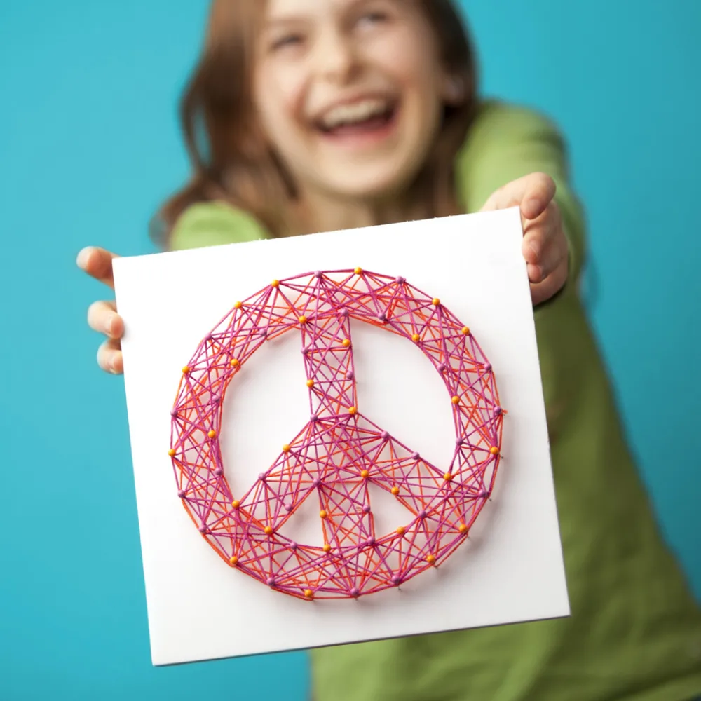 ann-williams Craft-Tastic® Peace String Art< Crafts And Activities