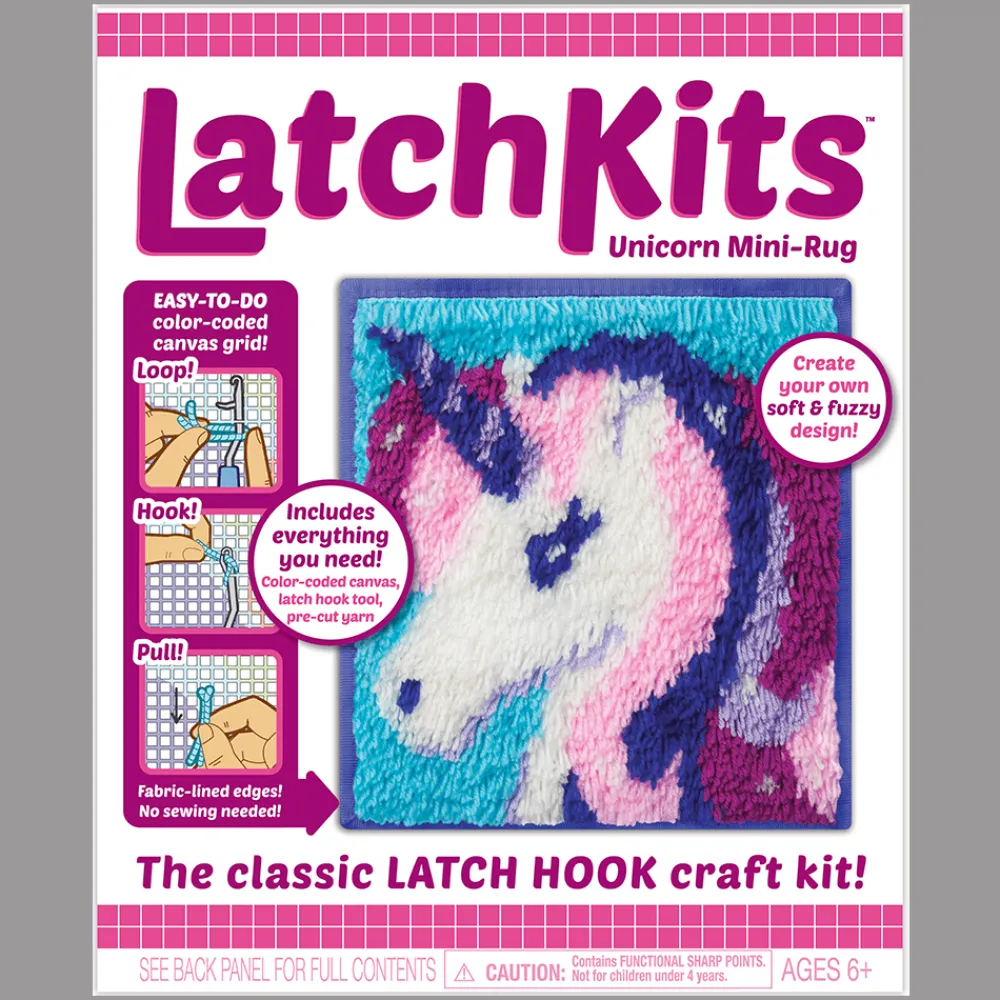 latchkits ™ Unicorn Latch Hook Kit< Crafts And Activities