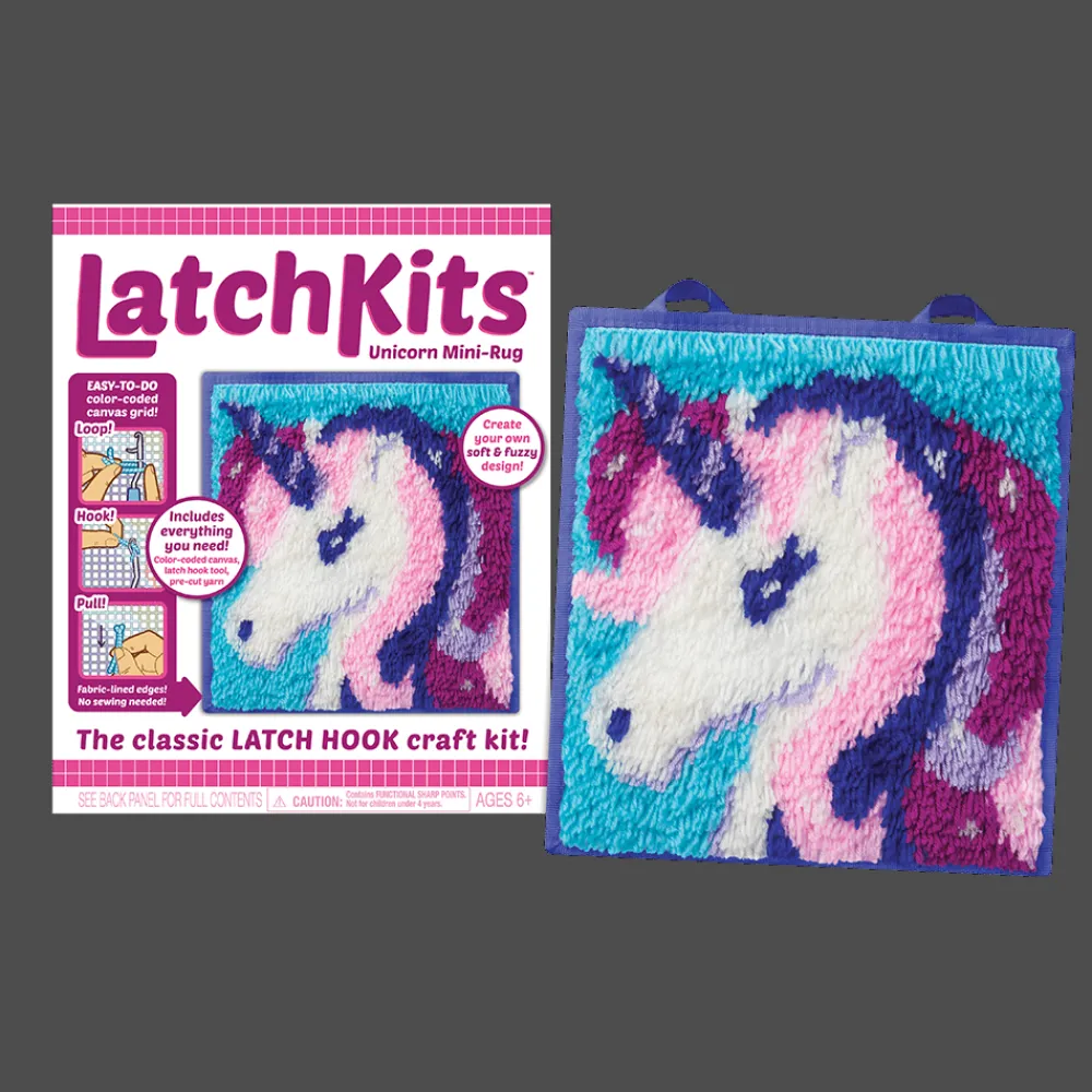 latchkits ™ Unicorn Latch Hook Kit< Crafts And Activities