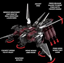 snap-ships Scorpion K.L.A.W. Troop Dropper< Building Toys