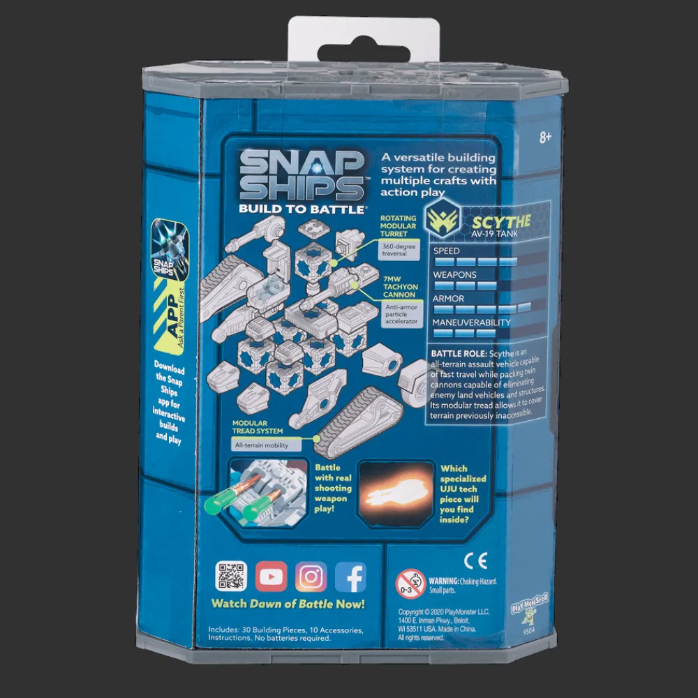 snap-ships Scythe Av-19 Tank< Building Toys