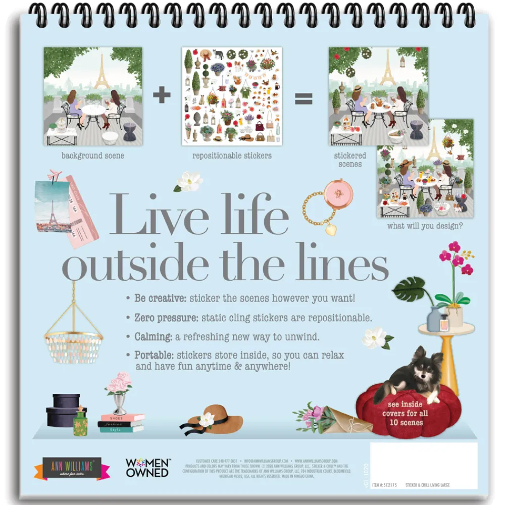 ann-williams Sticker & Chill® Living Large< Crafts And Activities