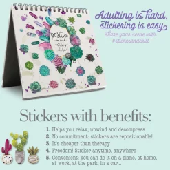 ann-williams Sticker & Chill® Succulents & Crystals< Crafts And Activities